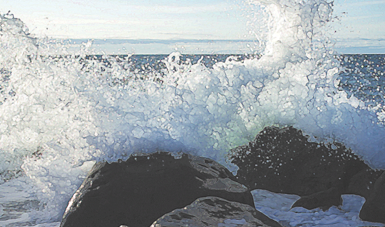 Crashing Against Rocks